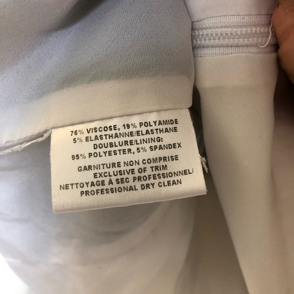 Judith & Charles zipper back sleeveless top, white and black, size 6 - Picture 4 of 5